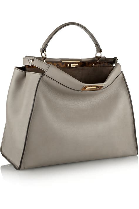 peekaboo fendi heavy|fendi peekaboo medium leather tote.